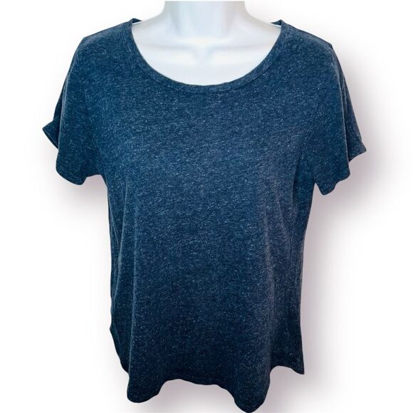 Old Navy Blue Classic Short Sleeve T-Shirt Heather Navy Blue S - Picture 1 of 10
